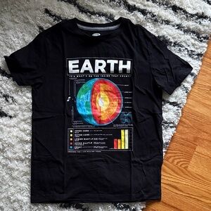 Old Navy Black Earth Graphic Tee